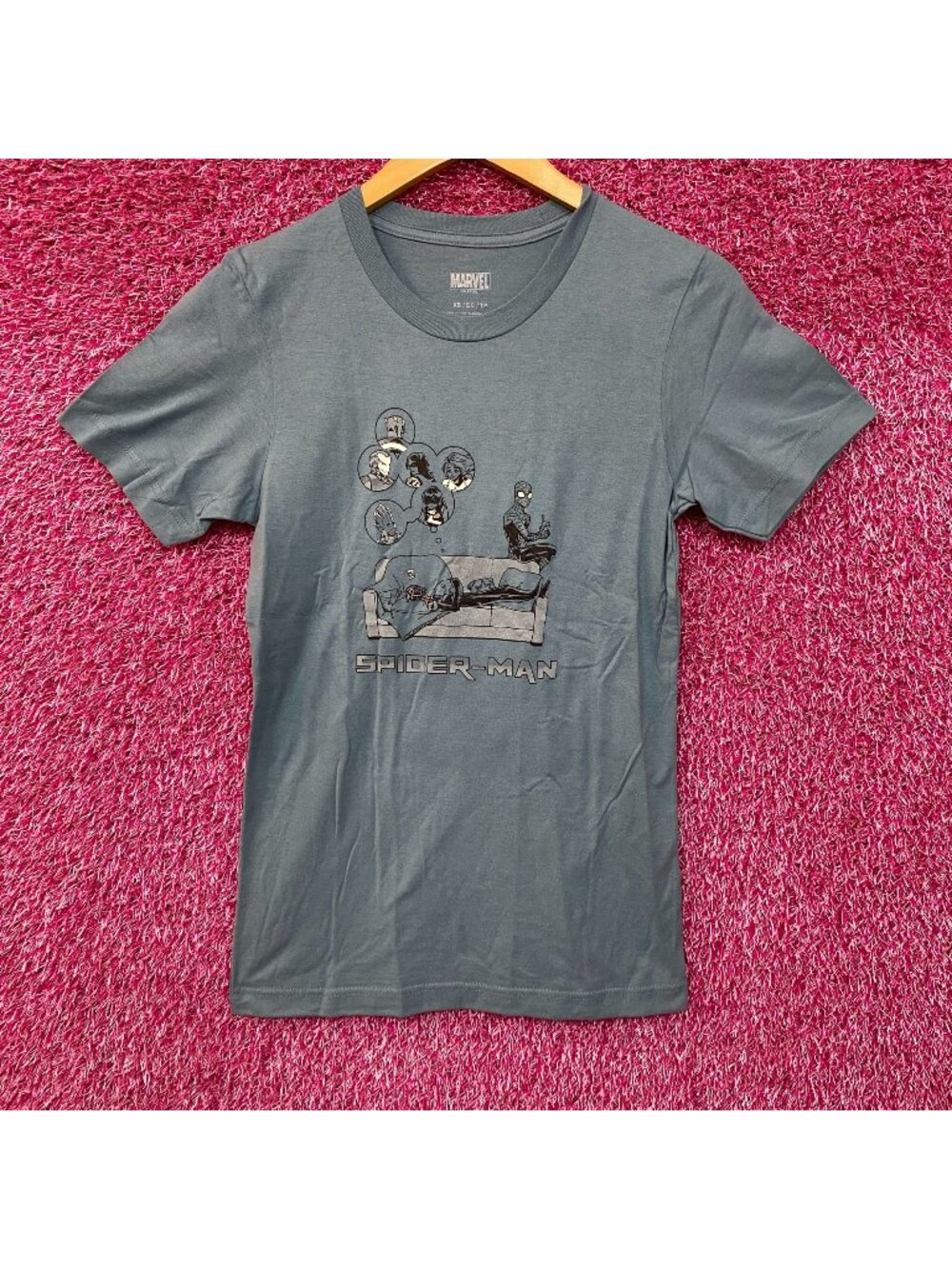 Marvel Spider-Man Dreaming Blue T-Shirt Extra Small